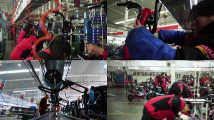 實拍流水線工人操作實拍流水線工人操作