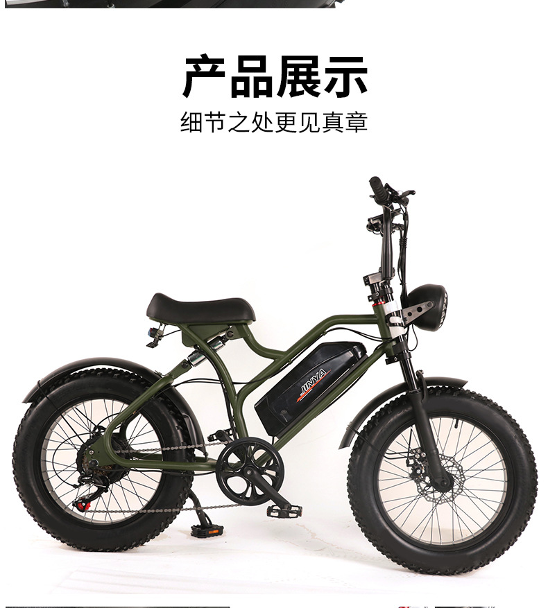 工廠定制電動自行車出口越野車寬胎雪地車胖胎電動車沙灘車電瓶車