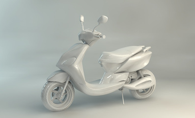 C4D電動車建模練習